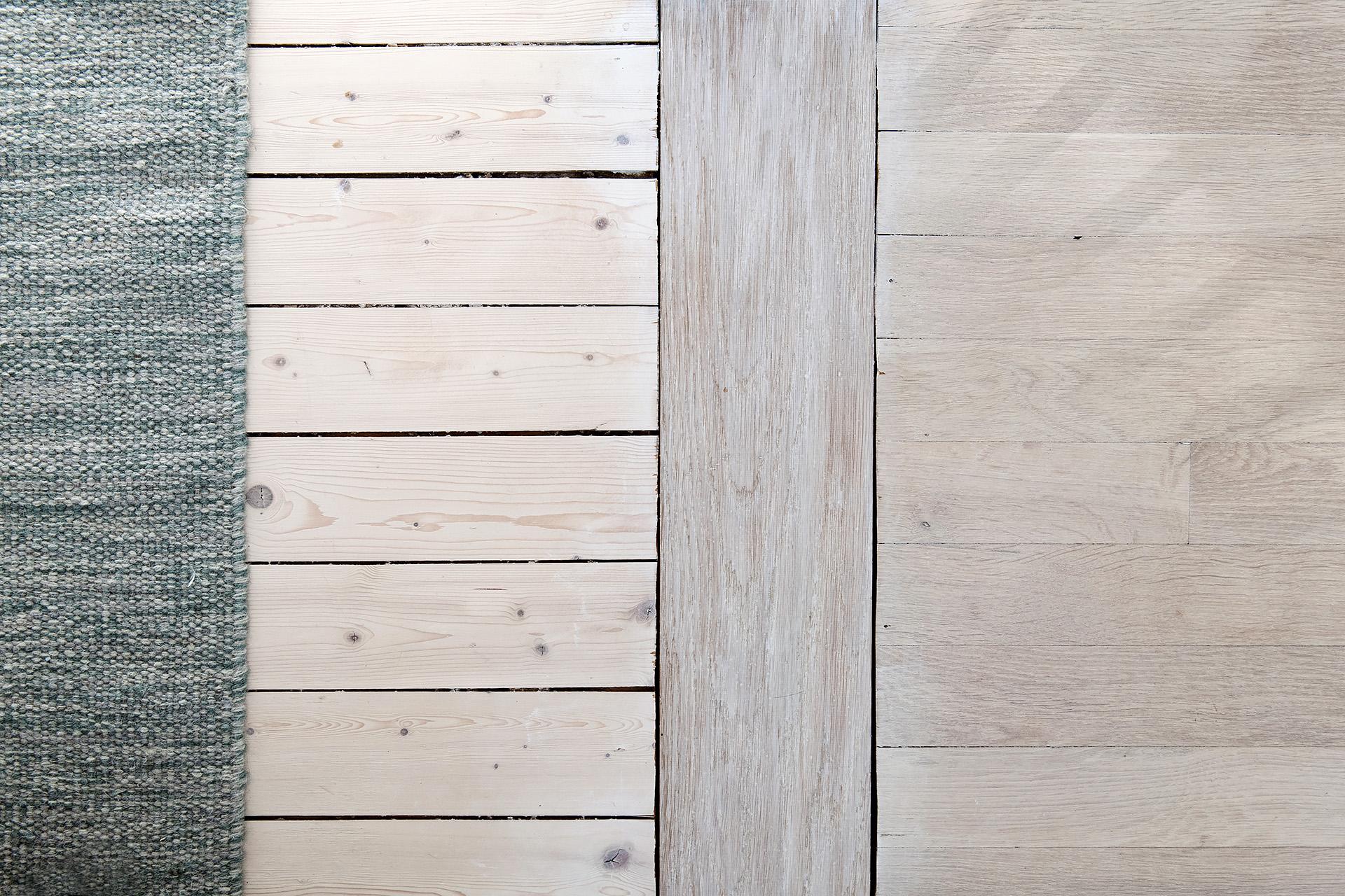 Lågupplöst Golven är slipade och vitbehandlade