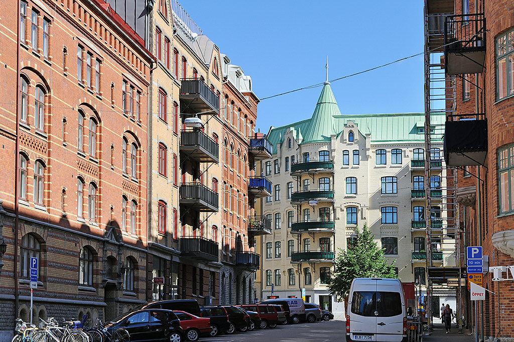 Tyst och lugn gata mitt i charmiga Linné