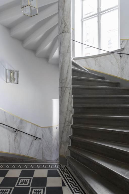 Föreningens trapphus är alldeles nyrenoverade