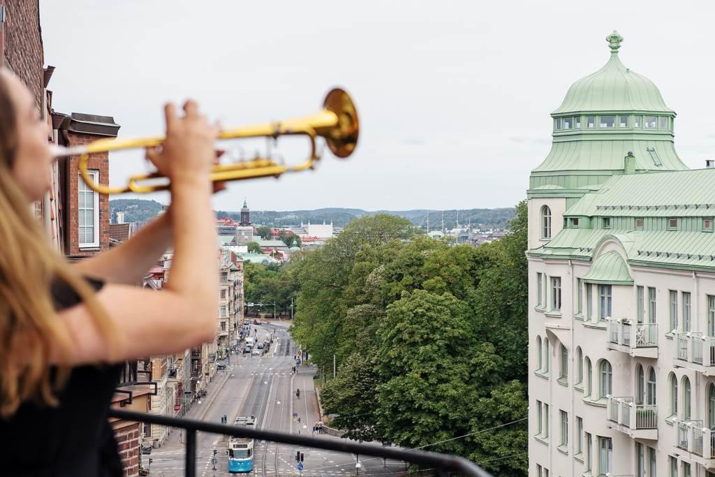 Frihetskänsla på högsta balkong!