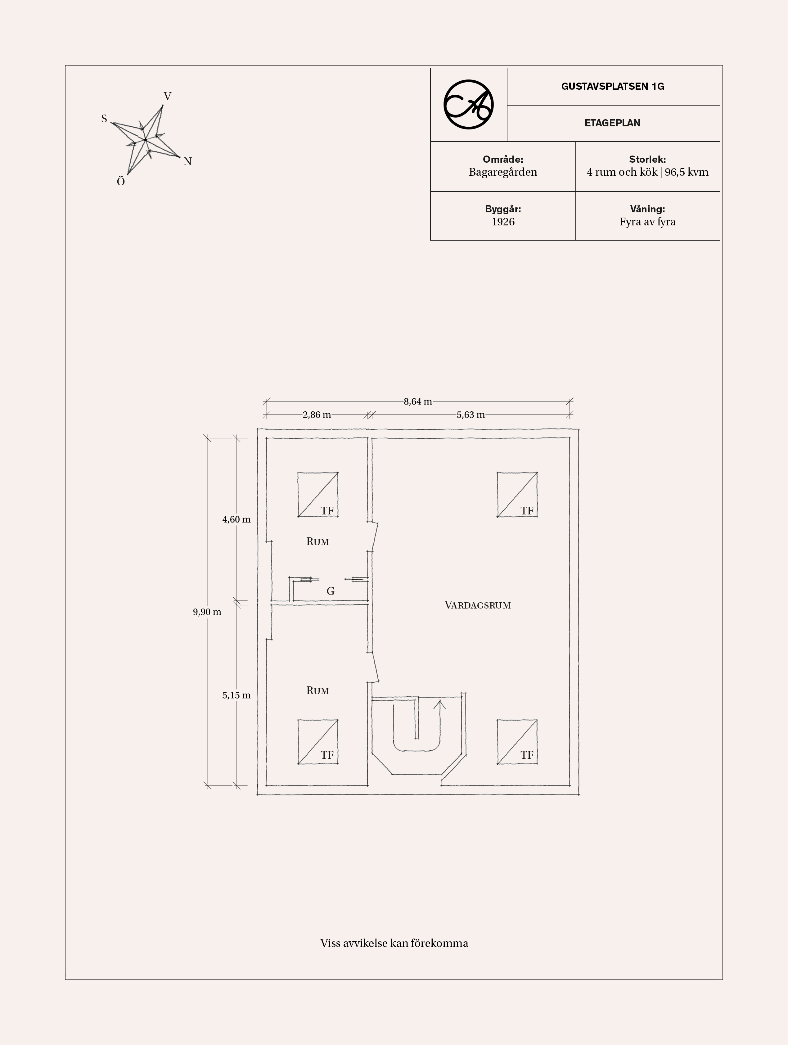 Planskiss etageplan