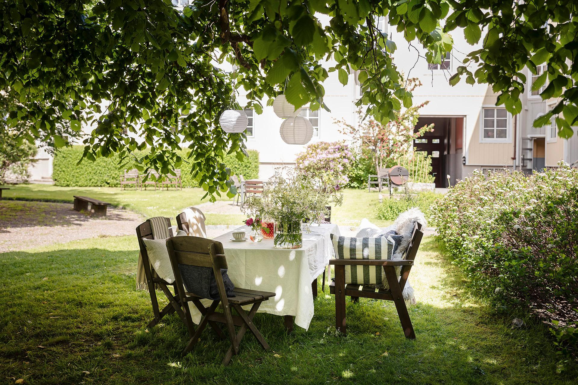 Föreningen har en underbar innergård