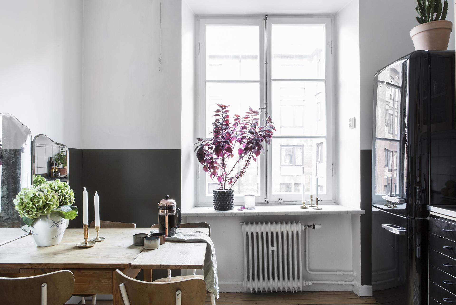 Ett riktigt kök med plats för matbord