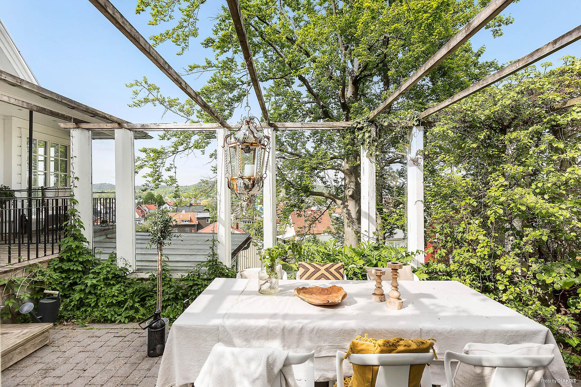 En av många uteplatser