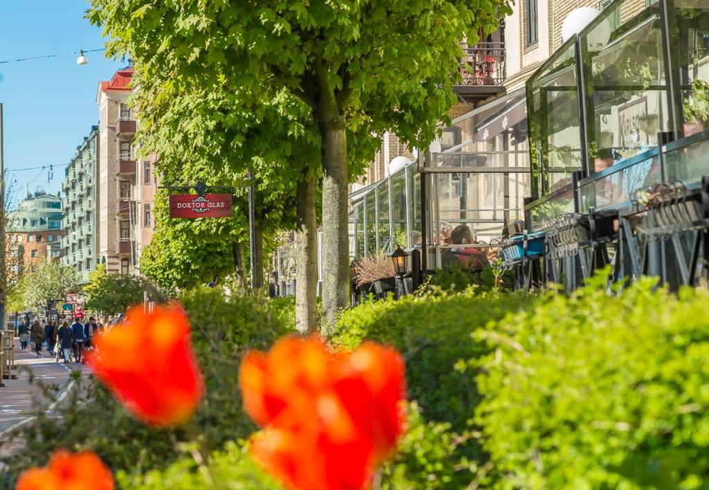 Pulsen på Linnégatan bara ett stenkast bort