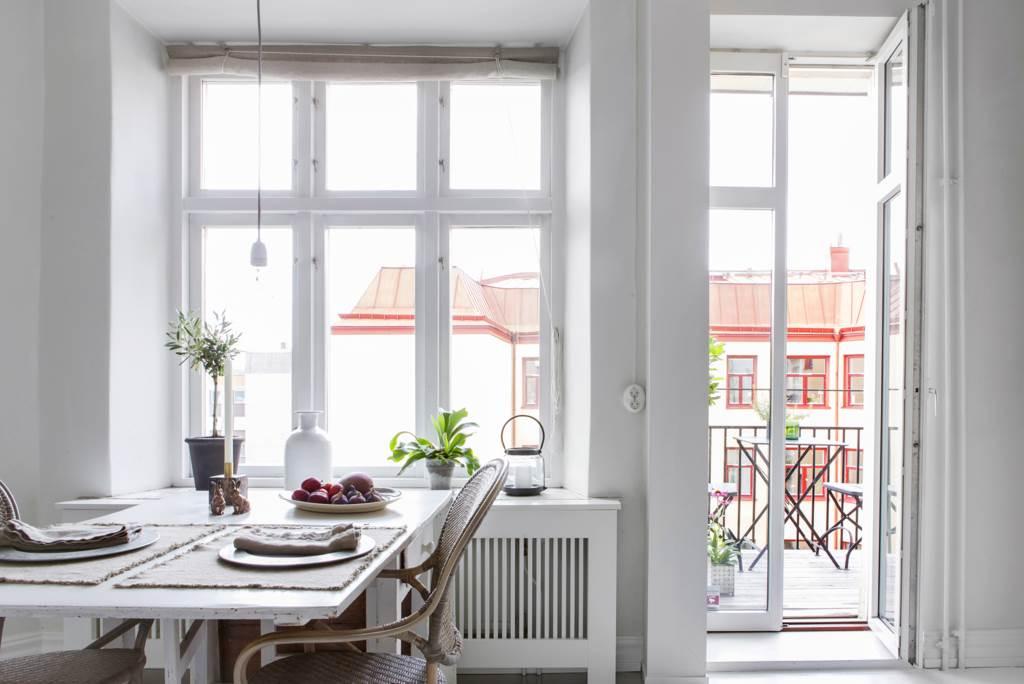 Balkong precis där man vill ha den - från köket