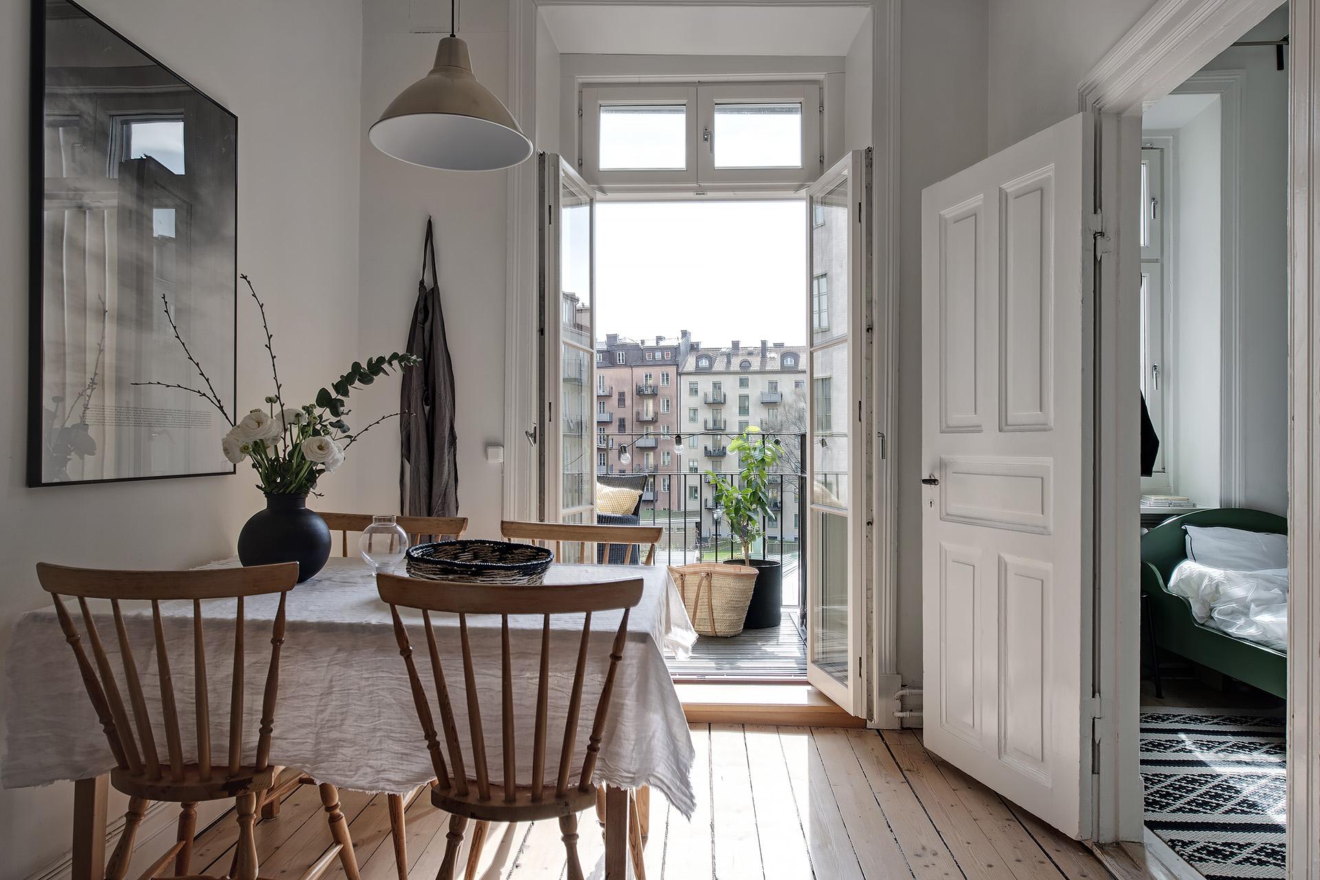 Intill köket ligger det tredje sovrummet