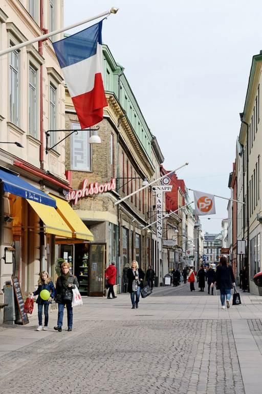 Shoppinggatorna ligger runt hörnet...