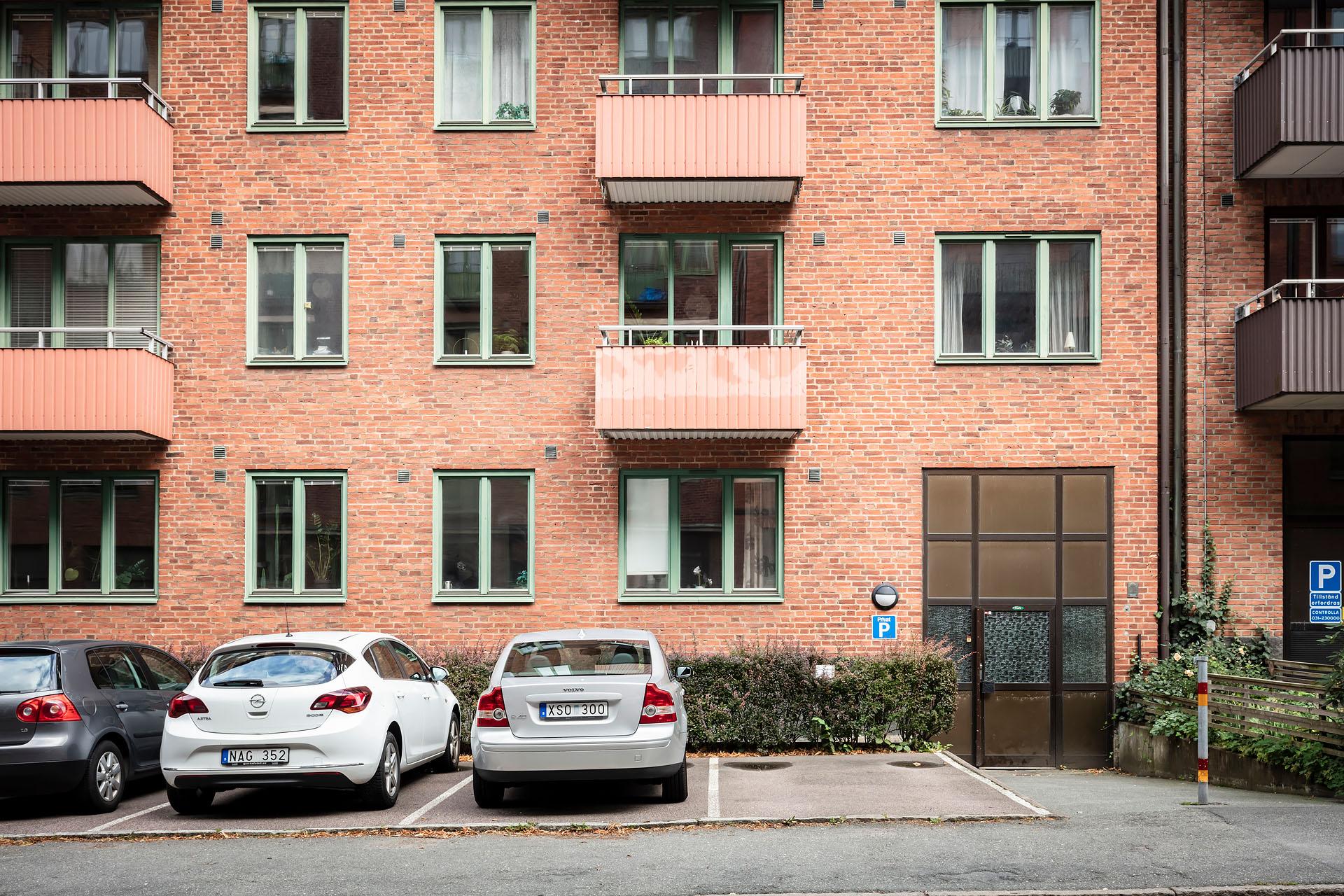 Lägenheten ligger en hel våning upp