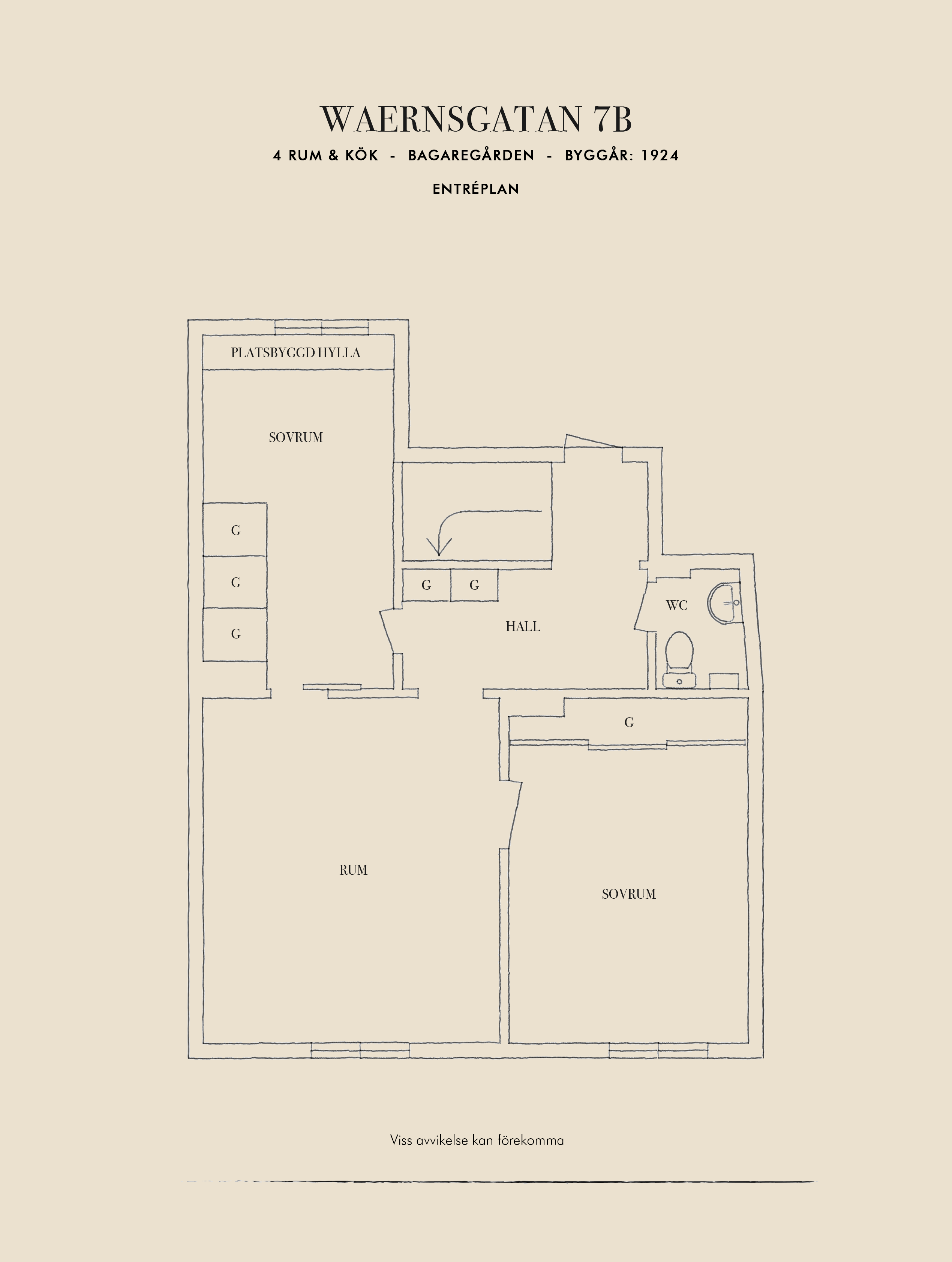 Planskiss entréplan