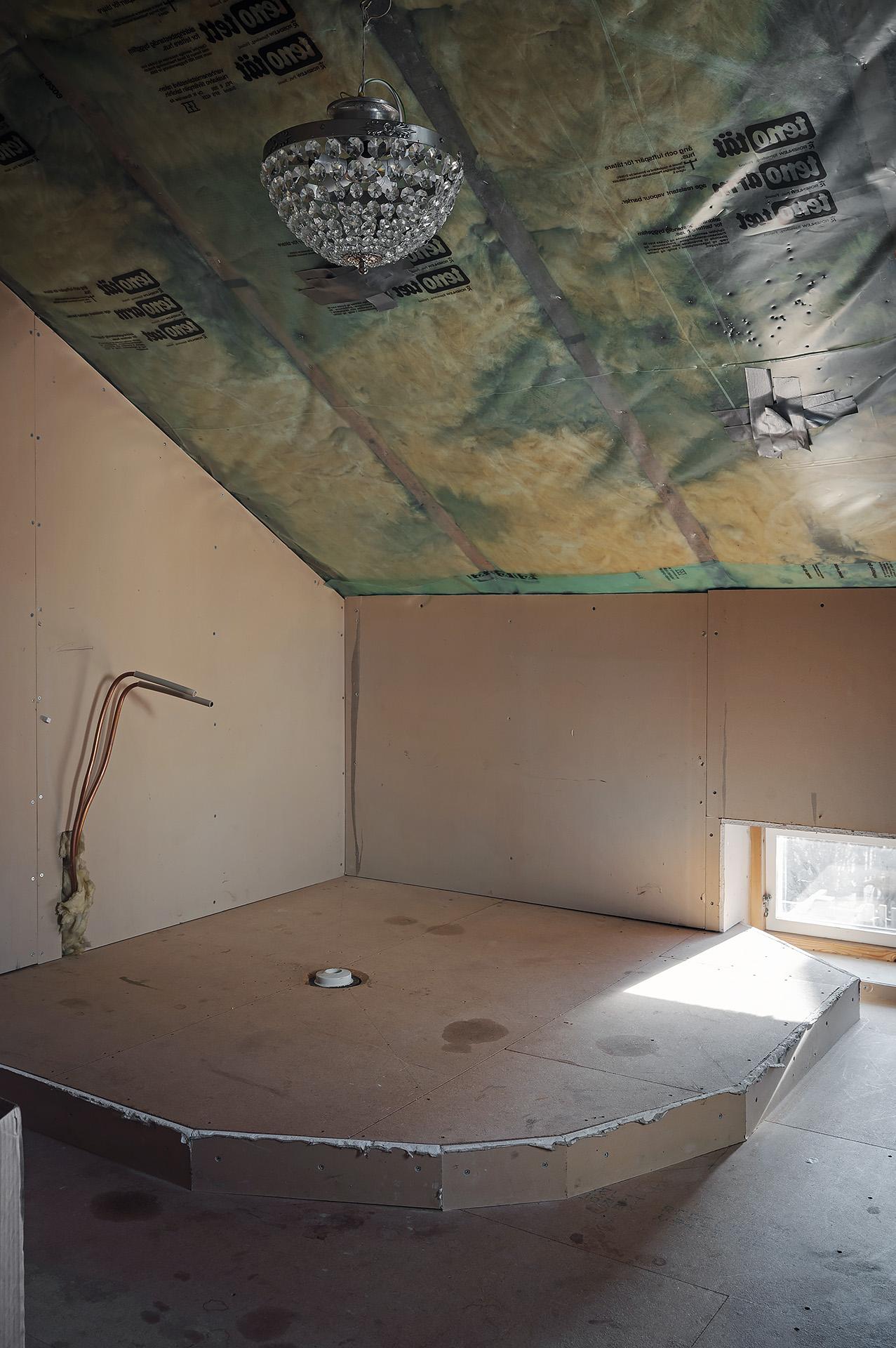 Förråd övre plan (förberett för badrum av tidigare ägare)