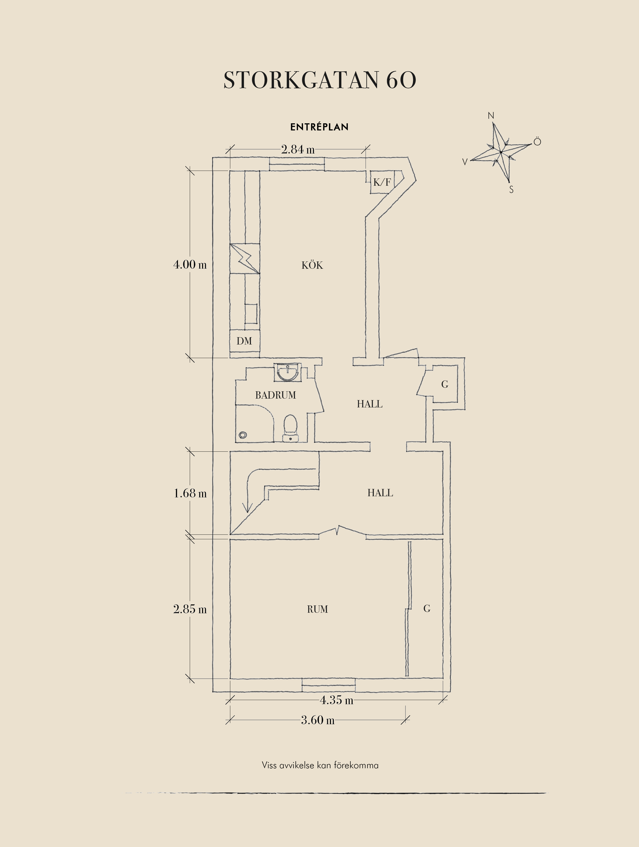Planskiss entréplan