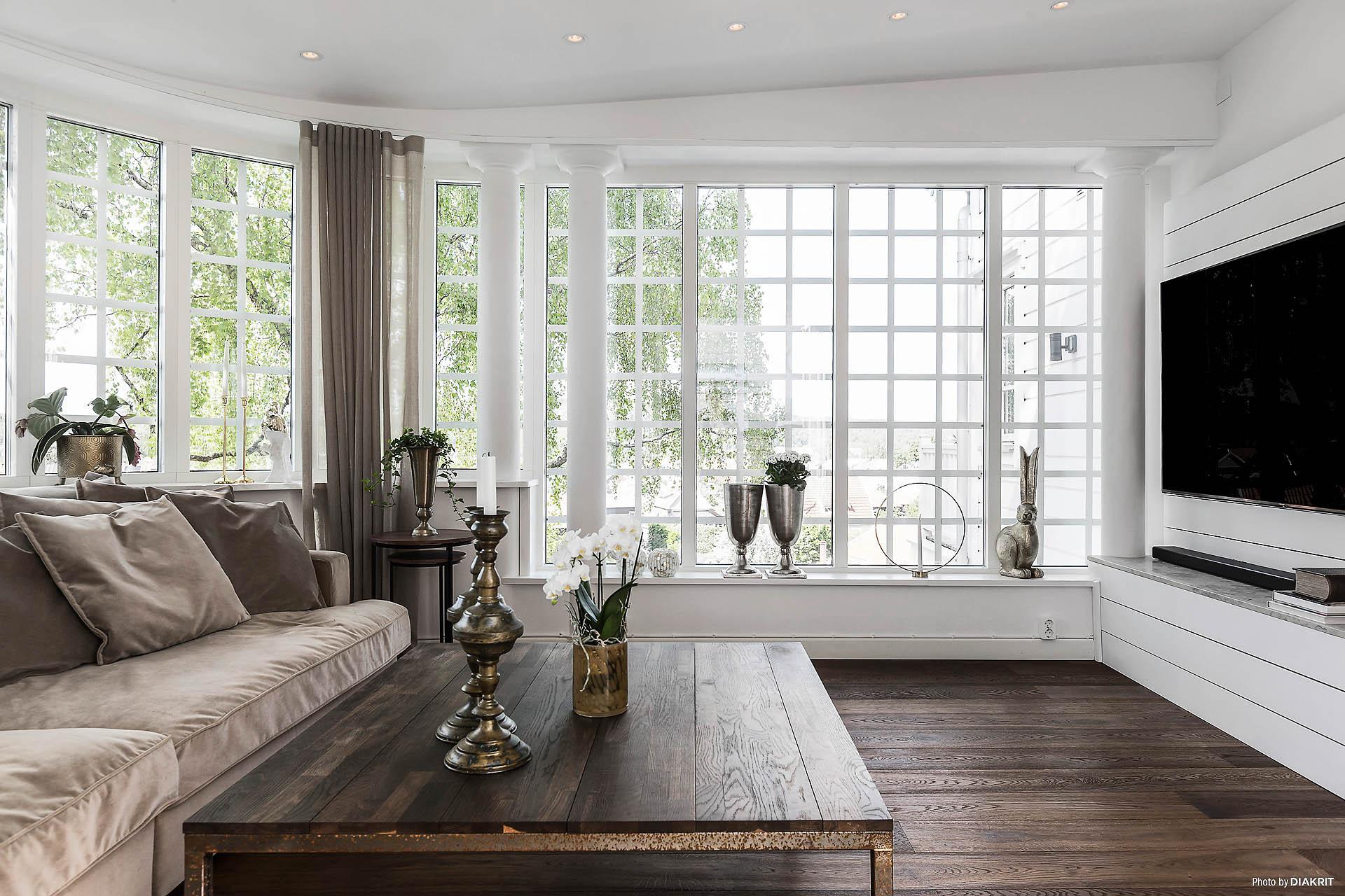 Vardagsrum med loungekänsla