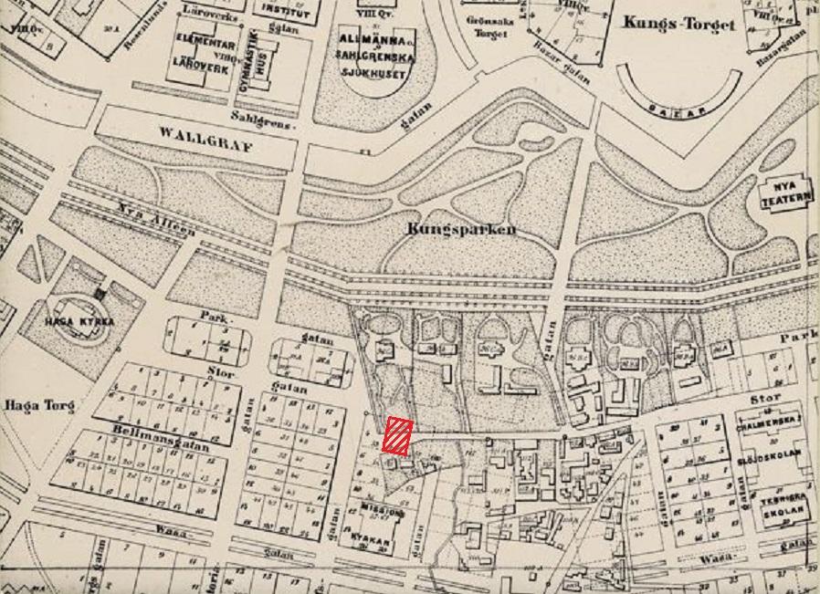 Den nya planen för Vasastaden med både de tomter och hus