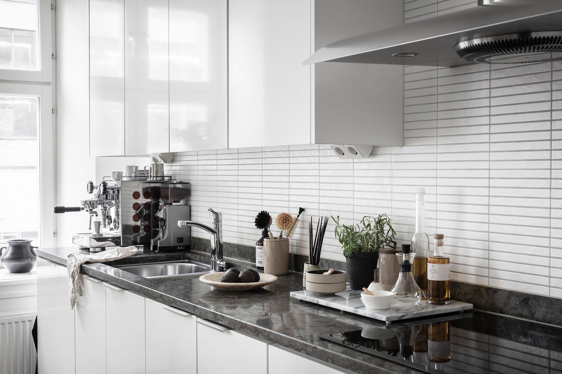 Espressomaskinen har sin givna plats