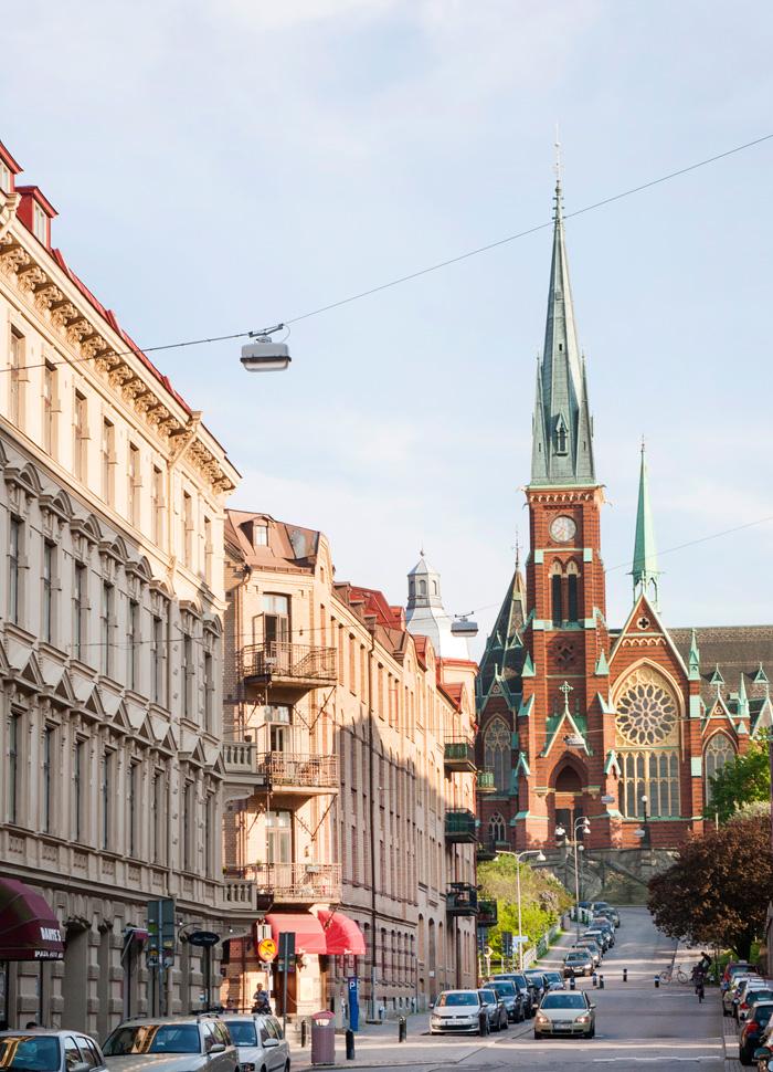 Underbar arkitektur längs med Värmlandsgatan