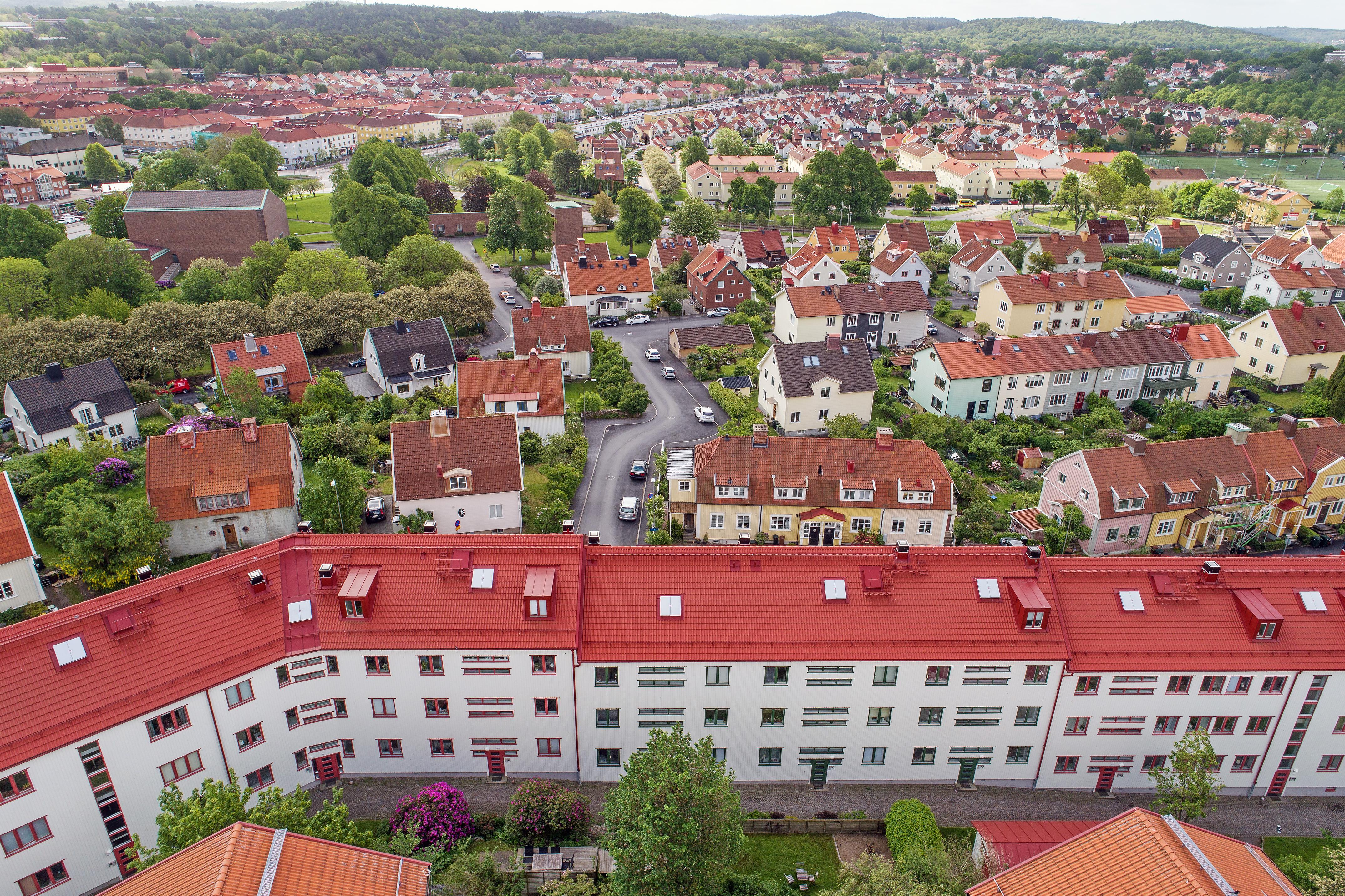 Närområdet är underbart, med blandad bebyggelse