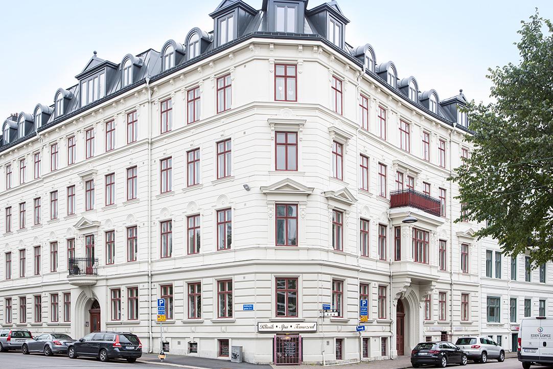 Brf Hörnhuset är - just det - ett hörnhus!