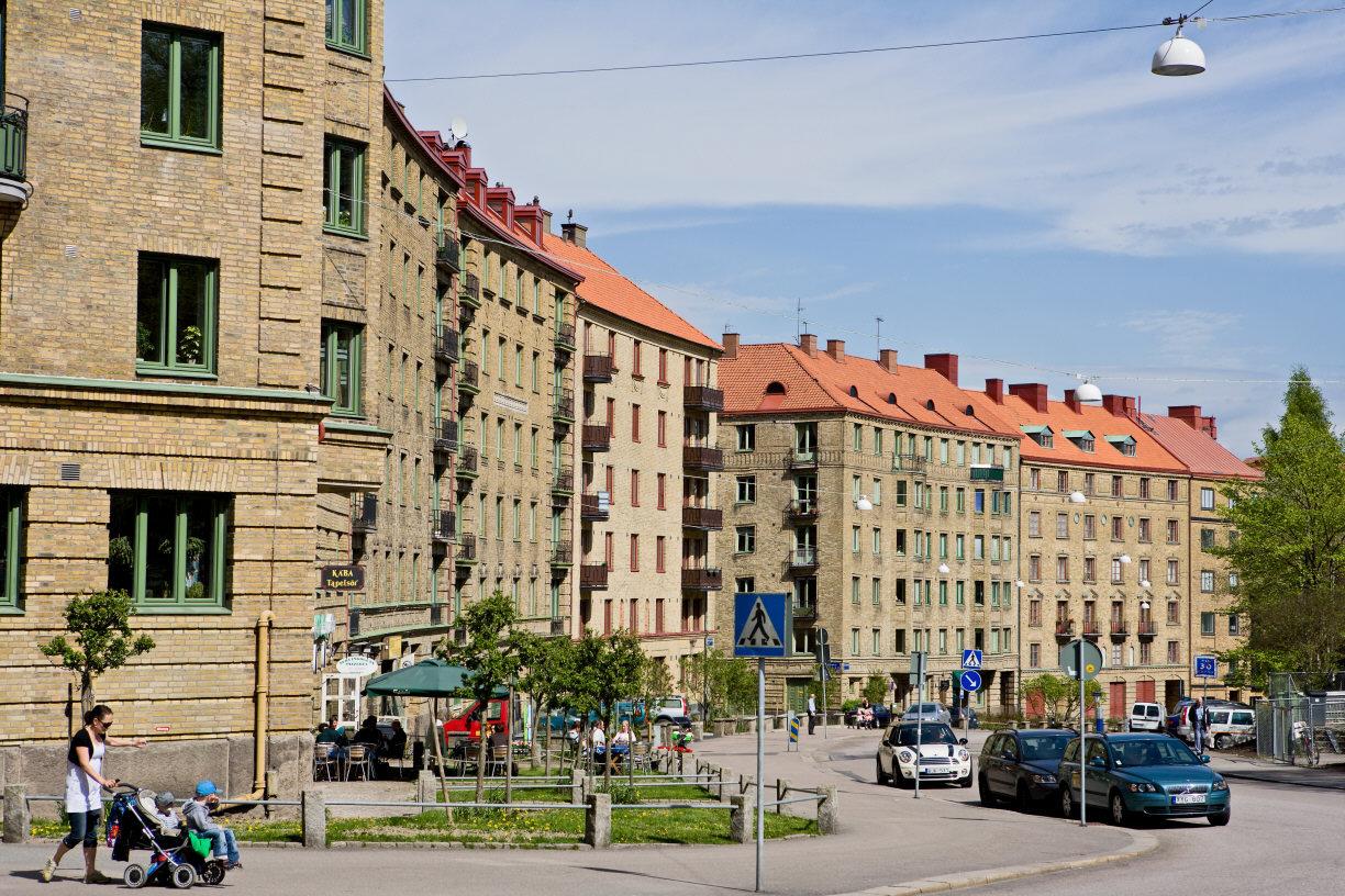 Vackra kvarter intill Slottsskogen