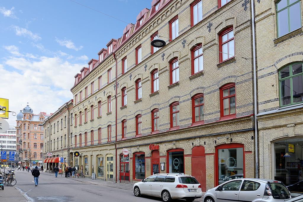 Föreningens hus anno 1887, alldeles intill Linnégatan