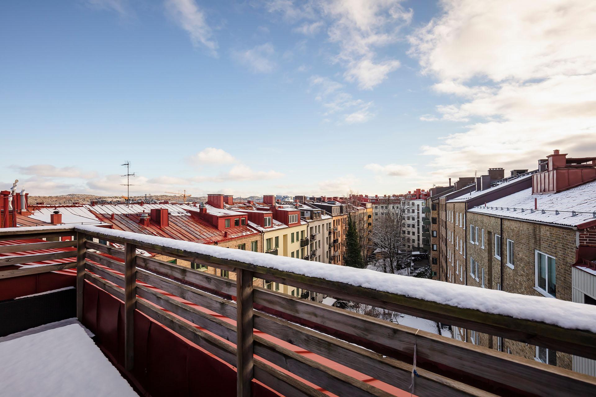 Föreningen har inte bara en utan två(!) takterrasser