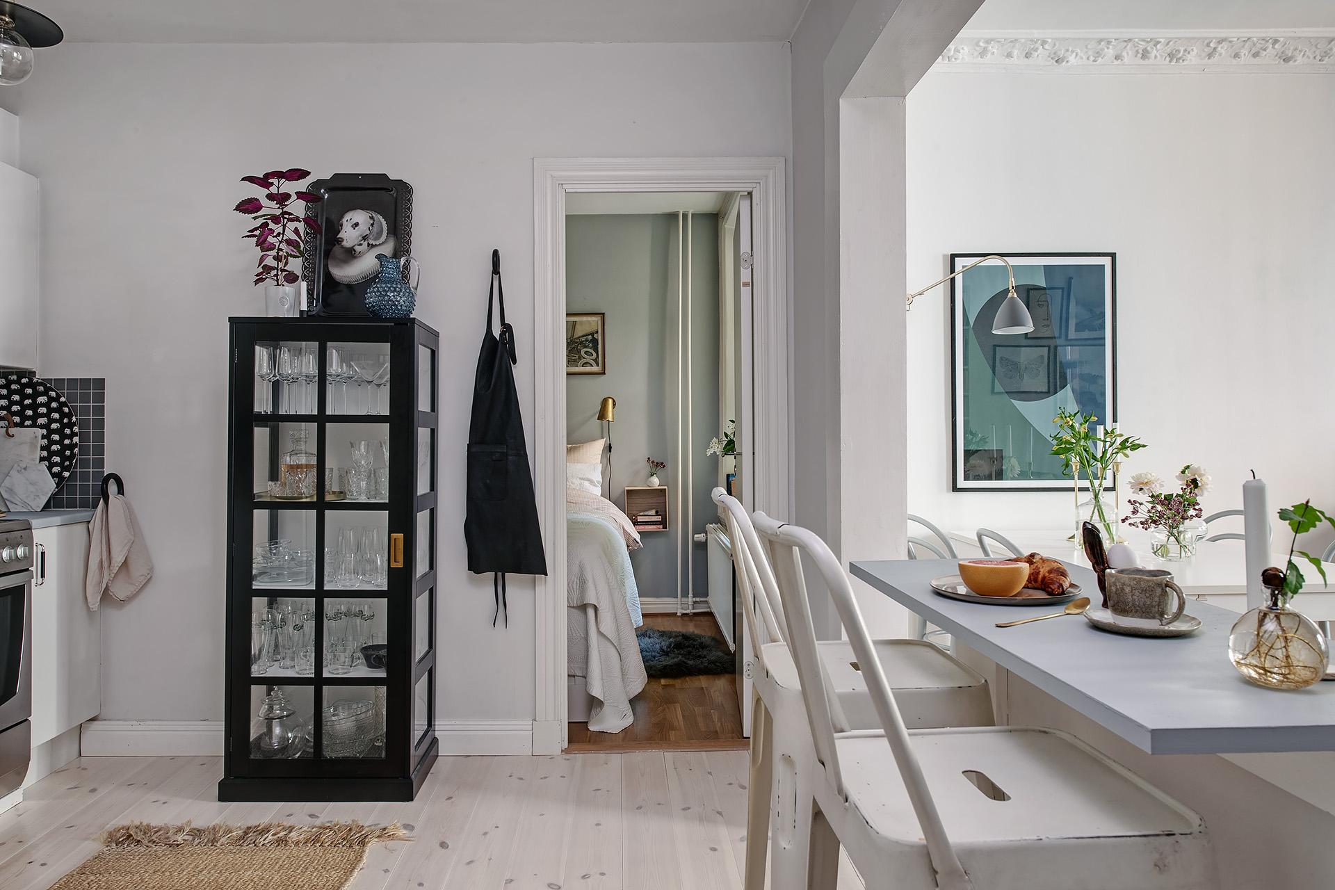 Ovanligt lyckad öppning av väggen mellan kök och vardagsrum