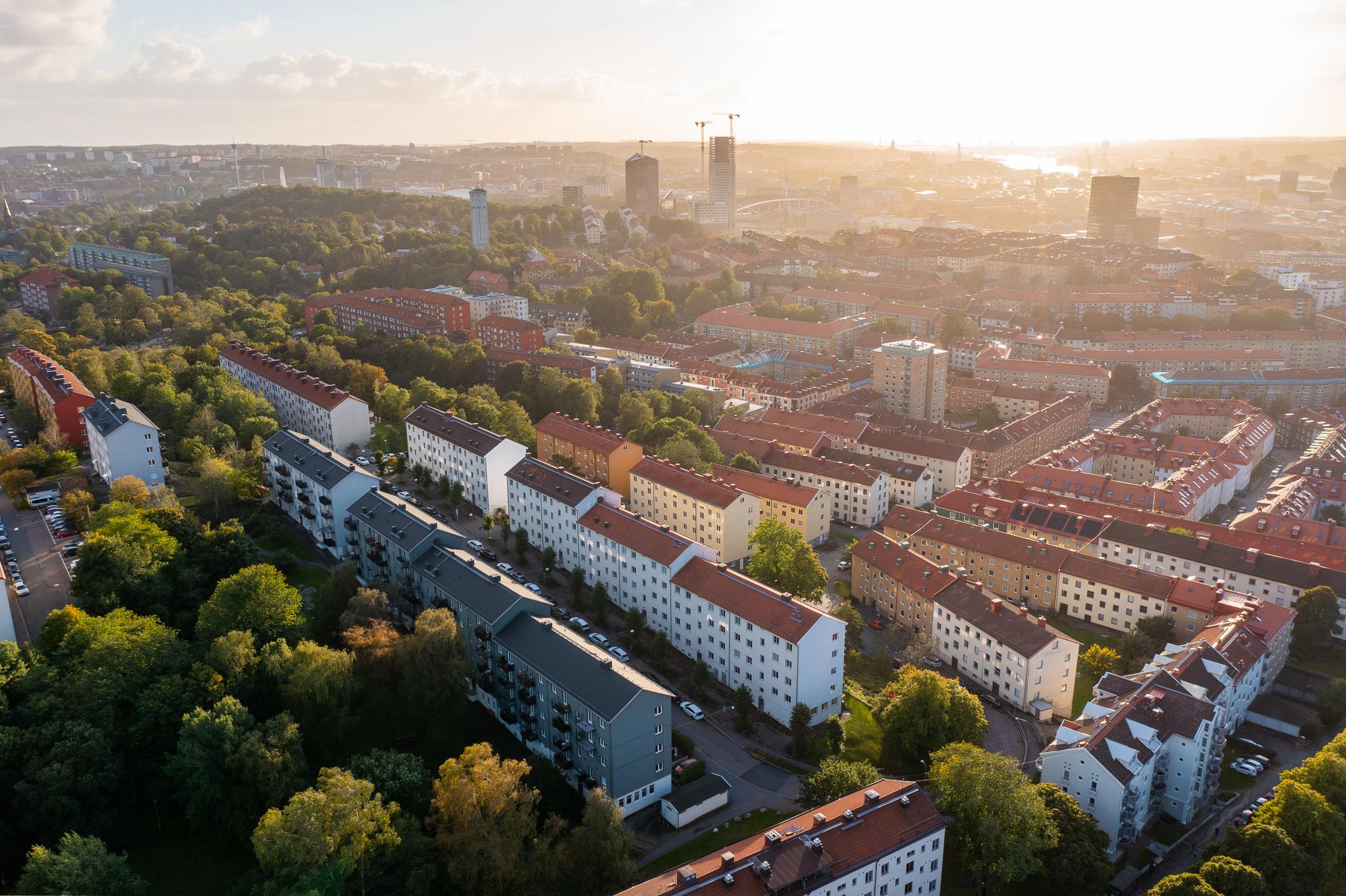 Brf Ränten ligger med ett av Göteborgs kvällssoligaste lägen