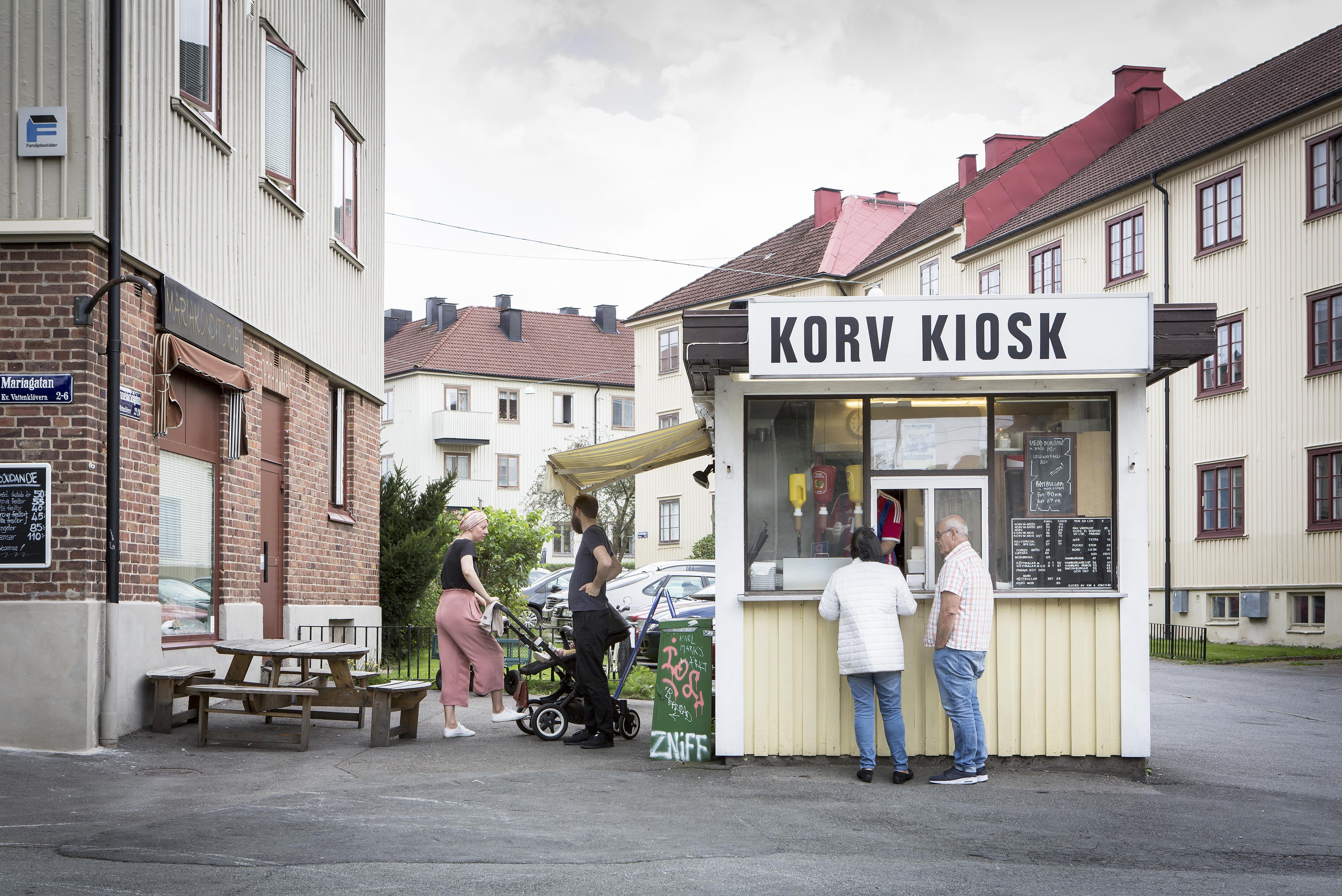 En hederlig korvkiosk i originalutförande