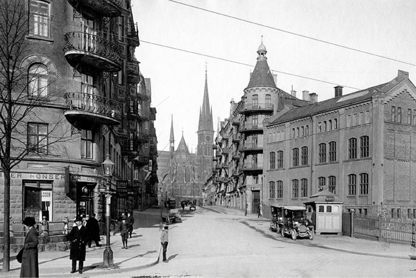 Prinsgatan cirka 1910 - det mesta är sig faktiskt likt!