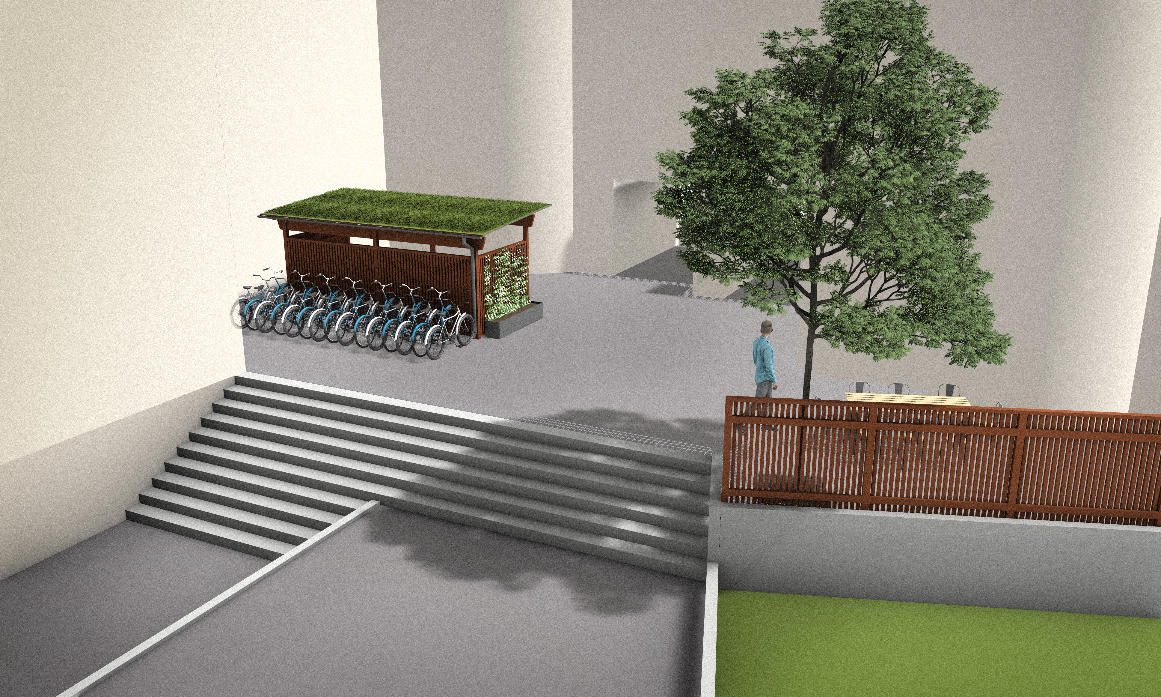 Skissbild innergården