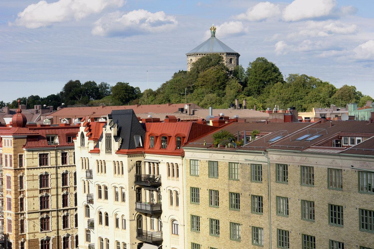 Skansen Krona i bakgrunden