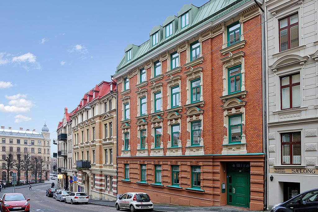 Föreningens vackra tegelfasad anno 1890