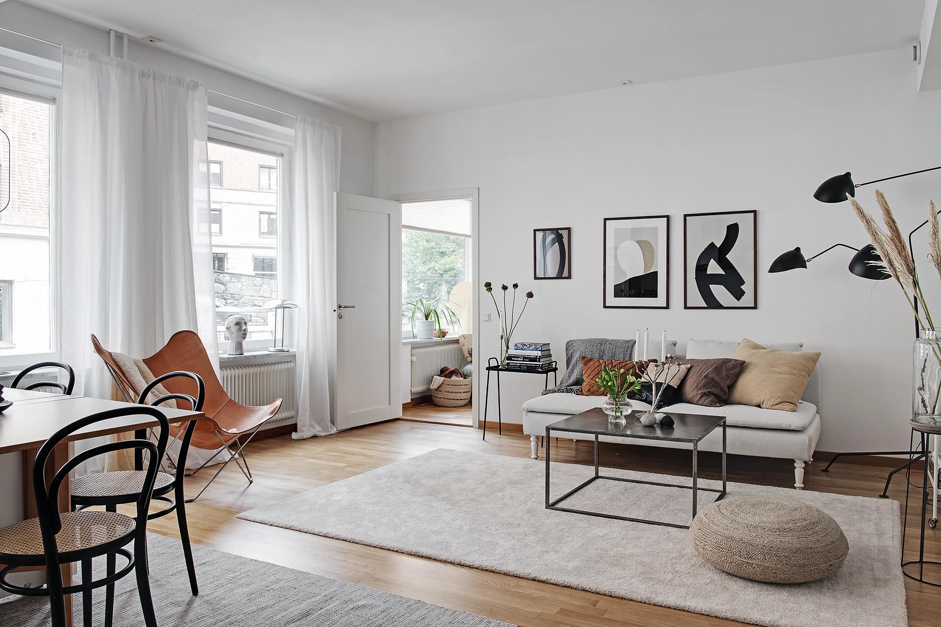 Lägenheten byggdes 1934 - året då funkisarkitekturen stod på topp