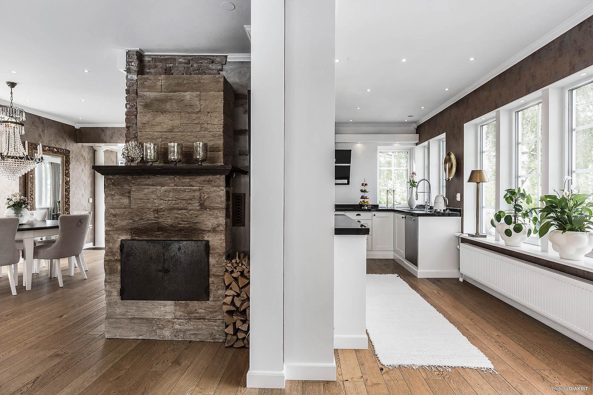 Fungerande braskamin från Contura