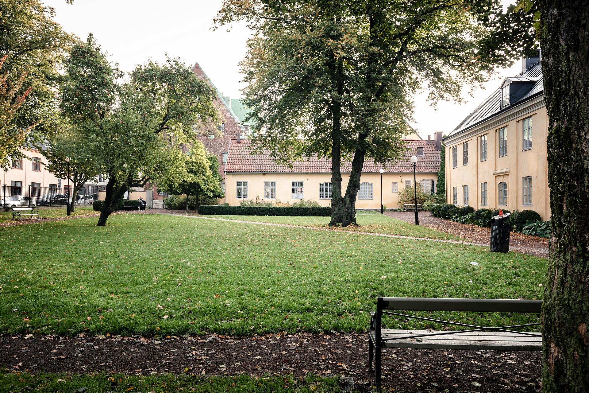 Vackra omgivningar inpå knuten med Kronhusparken precis utanför