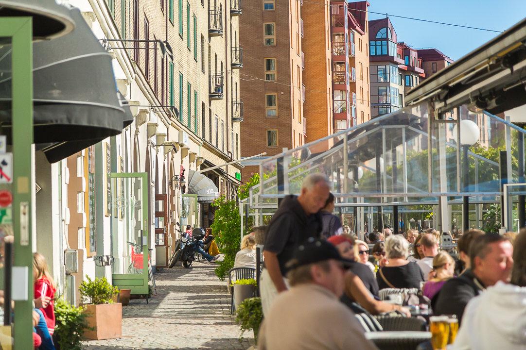 Linnégatans alla uteserveringar nås på bara några minuter