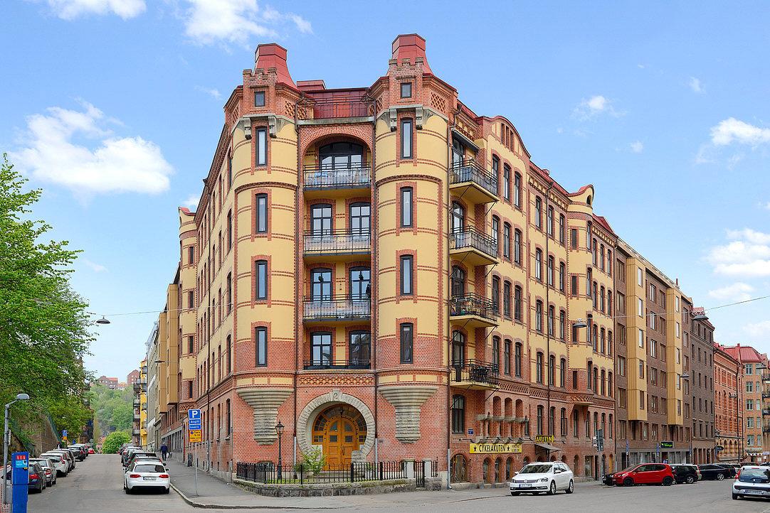 Tredje våningen längs västra sidan