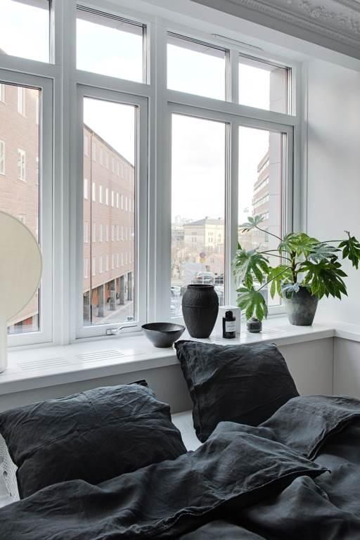 Utsikt från master bedroom och vardagsrum