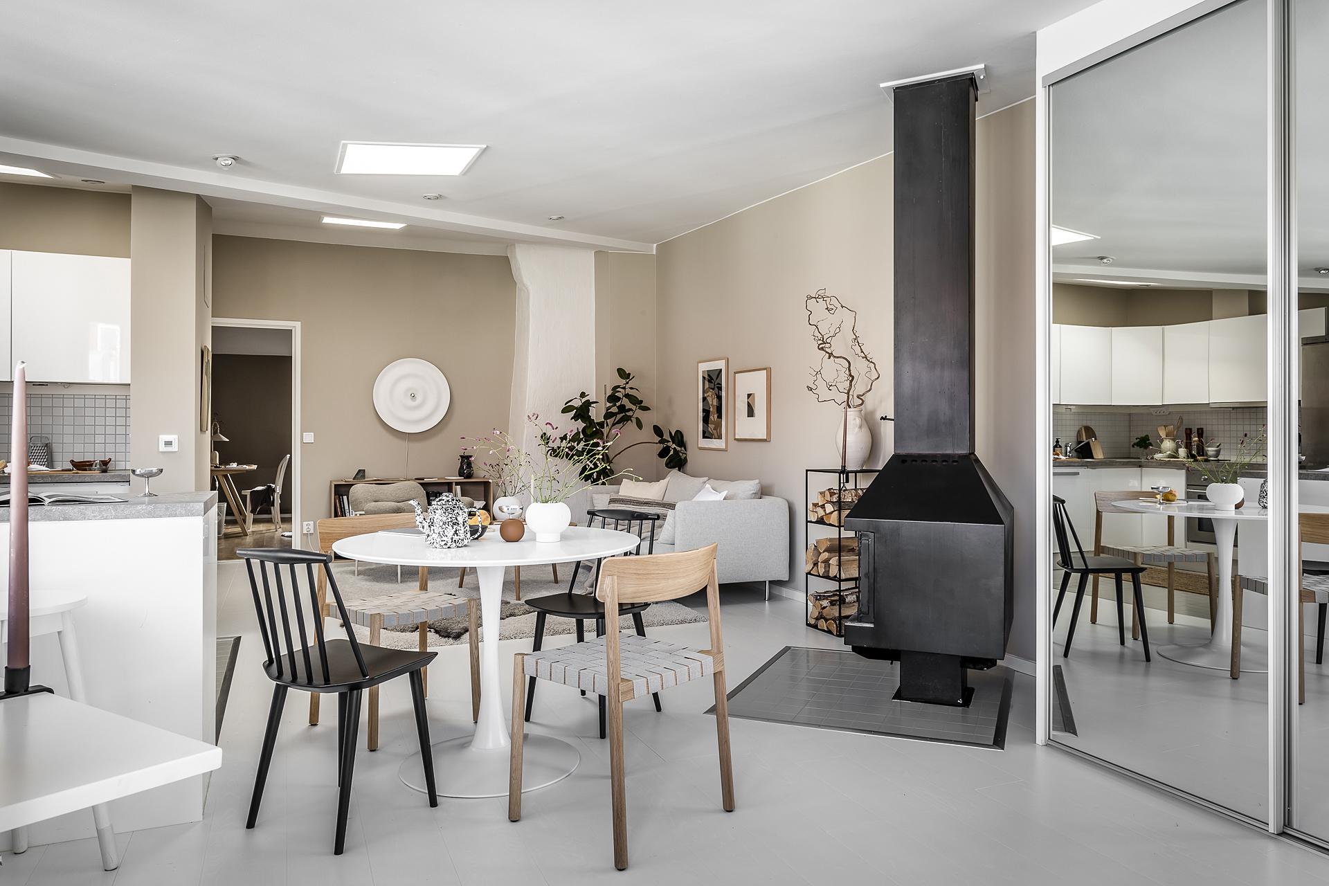 Öppen social planlösning