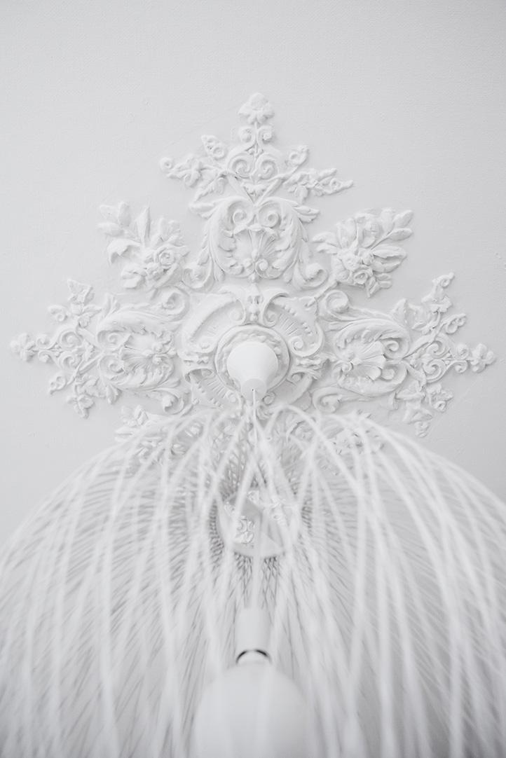 Tre och en halv meter upp: en snygg takrosett